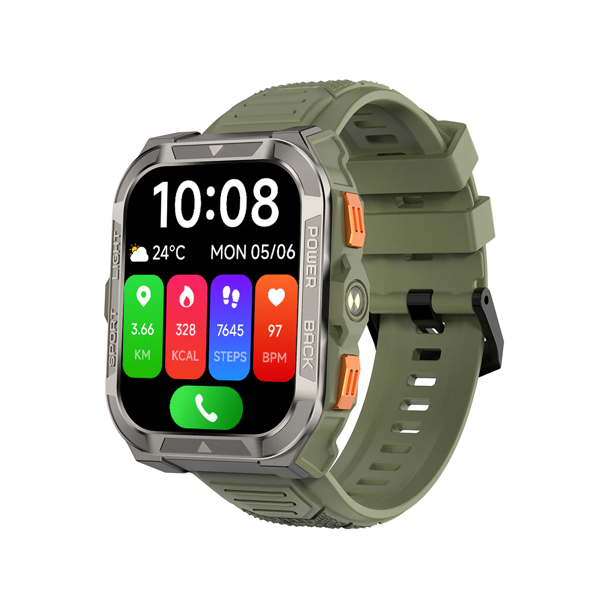 Blackview W80 Pro GPS 1,91-Zoll 900mAh Eingebaute LED-Taschenlampe Outdoor-Sport-Smartwatch - Image 3